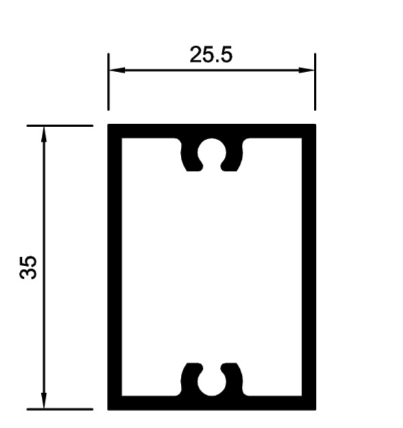 perfil de aluminio para gradil
